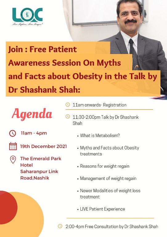 Free Awareness Programs On Myths & Facts about Obesity by Dr.Shashank Shah